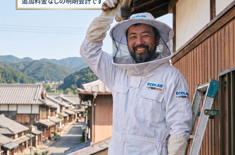 関市　ハチ駆除