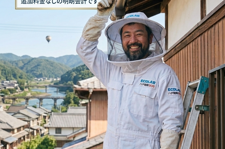 美濃加茂市　ハチ駆除